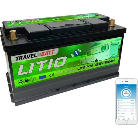 Batería Litio 12.8V 100Ah Smart bluetooth Caravan