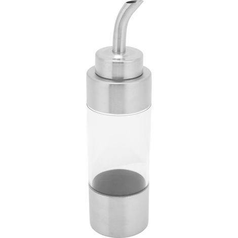 Olivenöl-Spenderflasche, Edelstahl 304, Essigbehälter mit Öffnung und Ausgießer, Sichtfenster, für Küche und Gastronomie, Typ 5 (1/5)