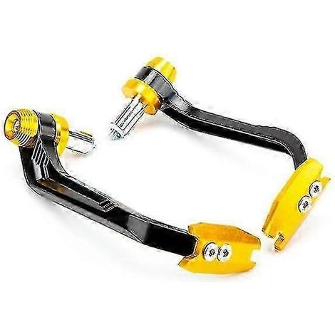 paire de protège-leviers de frein et d'embrayage pour guidon de moto, en alliage d'aluminium, style rétro, pièces modifiées (or) (1/5)
