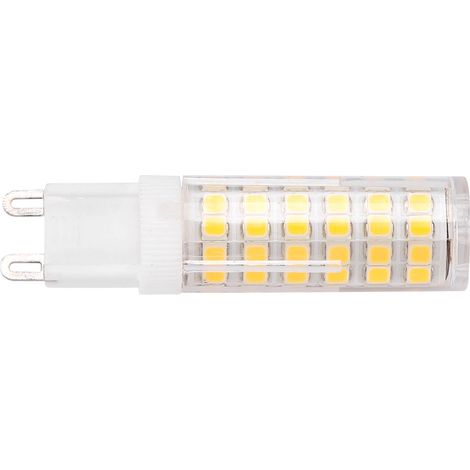 Ampoule LED G9 2835 220V à intensité variable et à économie d'énergie, culot céramique (7W, 75 LED, blanc chaud) (1/5)