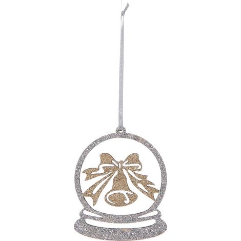 Weihnachtsmotiv Holz Glocke Pailletten - Feeric lights & christmas