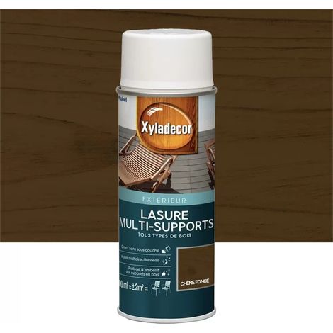 Lasure Xyladécor Multi-supports aérosol Chêne foncé 0,4 L (1/3)