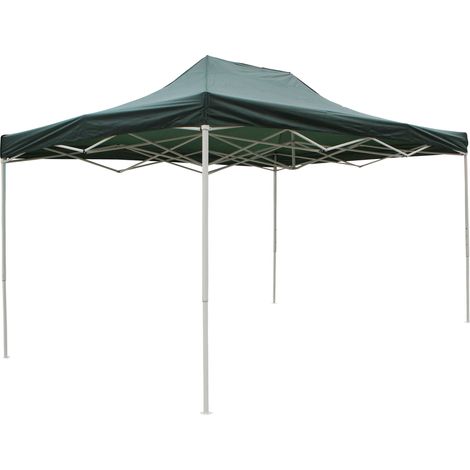 Gazebo da giardino 3x4,5 mt in acciaio e poliestere verde Lavinia