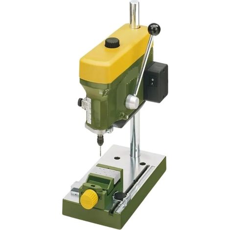 Perceuse à Colonne de précision - Capacité de Micro-Trous, Profondeur et Table réglables, sélection à 3 Vitesses (1/4)
