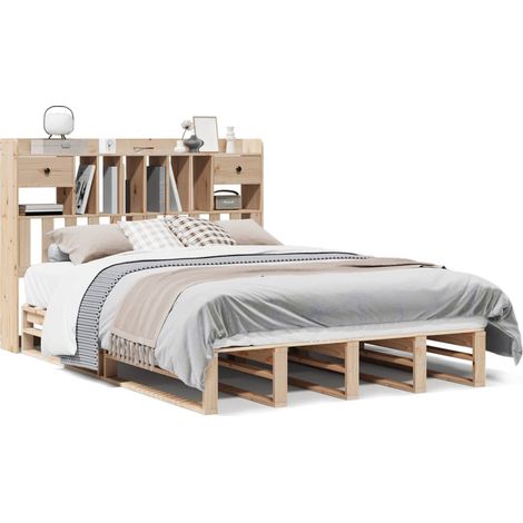 Maison Exclusive - Letto Libreria senza Materasso 140x200 cm in Legno di Pino
