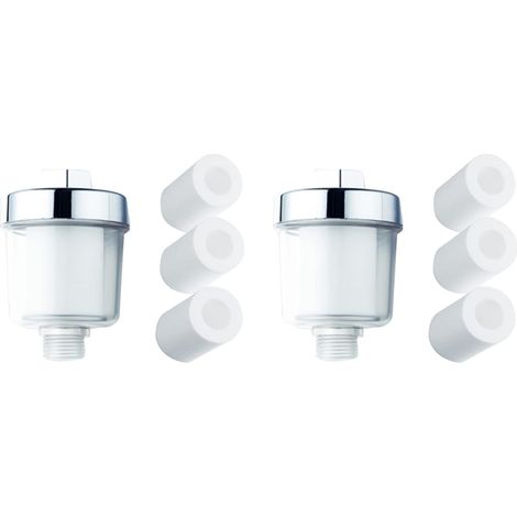 8 Pièces Purificateur Sortie Universel Filtre de Douche PP Coton MéNage Cuisine Robinets de Purification Maison Salle de Accessoires (1/5)
