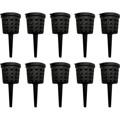 Plantes Poussent Paniers Engrais ,10 pièces paniers d'engrais en Maille,Panier Réutilisables en Plastique De Jardin Outil Couverture Boîte Panier pour Agricultural Garden Planting (1/5)