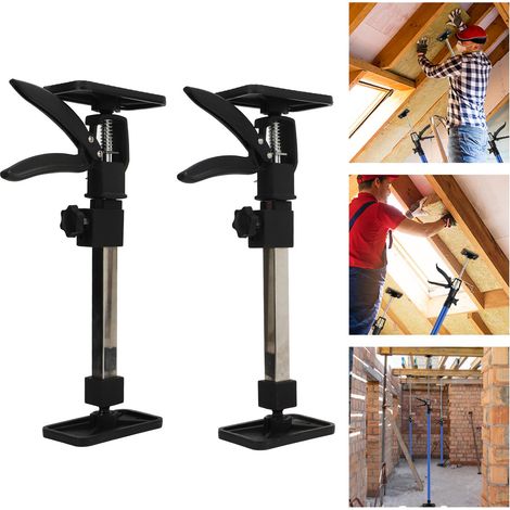 Tiges de support télescopiques pour le travail du bois, lève-meubles pour l'installation d'armoires et de meubles muraux, cadres de support en acier inoxydable pour supports de décoration faciles à in (1/5)