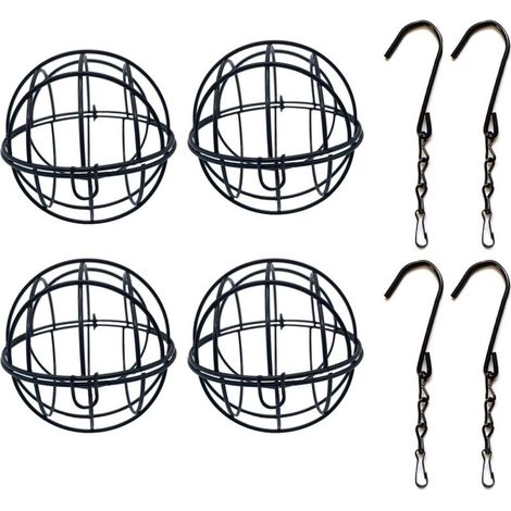 Comedero decorativo de 4 compartimentos con sistema dispensador de comida para uso exterior, mantiene la jaula limpia y ordenada, seguro para guacamayos y cacatúas. (1/5)