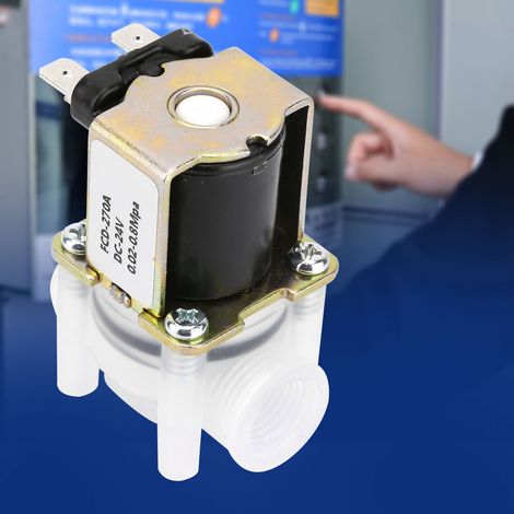 1/4 Zoll, normalerweise geschlossen (N/C), 24 V DC Kunststoff-Magnetventil für Reinstwassermaschinen (1/5)