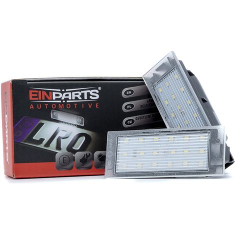 Luci targa a LED 6000K bianco freddo 12V Canbus per Renault Clio Kangoo Laguna Megane Twingo (1/5)