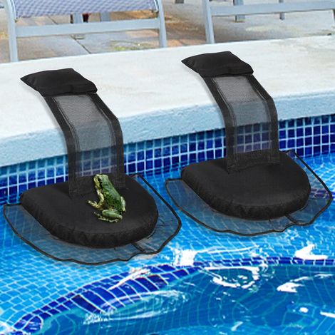 Lot de 2 rampes de sauvetage flottantes pour animaux de piscine, rampe de sortie pour chiens et chats tombés à l'eau, outil de secours en plein air (1/5)