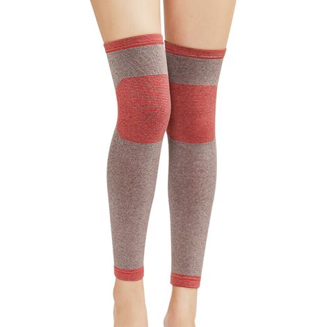 Lot de 2 paires d'orthèses de genou de compression avec véritable système de chauffage et amélioration de la circulation sanguine pour les activités physiques.