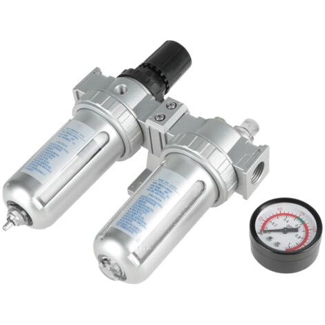 QORVA- Filtre de compresseur, régulateur d'eau d'huile, haute résistance maximale de 1 MPa pour outils pneumatiques outils à air comprimé