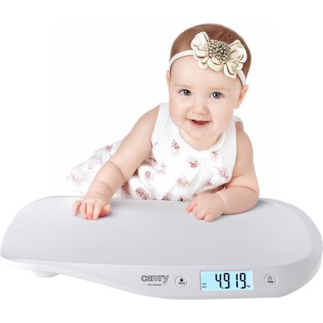 Balance électronique pour bébé Camry CR8185 - capacité 20kg - Fonction tare (permet de peser un enfant habillé) - coloris Blanc (1/5)