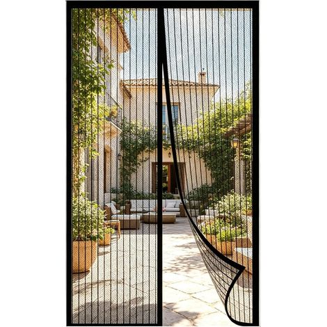 moustiquaire magnetique ajustable,moustiquaire pour porte de balcon (B (1/5)