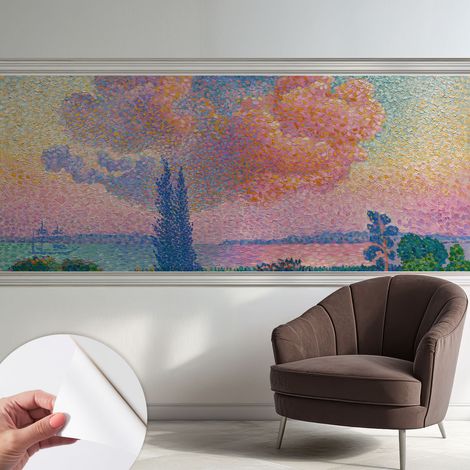 Carta da parati adesiva - lavabile - decorazione murale - per cucina - pellicola decorativa Paesaggio colorato 250x104 cm (1/5)