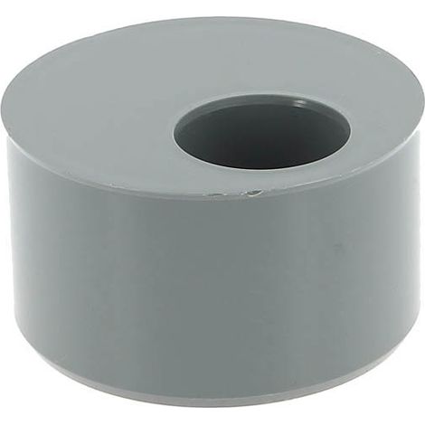Nicoll – Tampon de réduction simple mf Ø100/40 – Raccord mâle-femelle compact – PVC lisse pour évacuation sans impuretés – Classement feu NF-M1