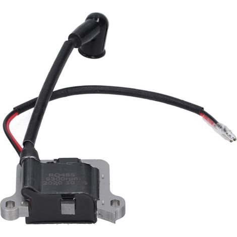 Bobine d'allumage,bobine allumage debroussailleuse adaptée pour débroussailleuse 63cc coupe-herbe 48 moteur 48F tondeuse 1E48F env. 62 mm/2,4 pouces - (1/5)