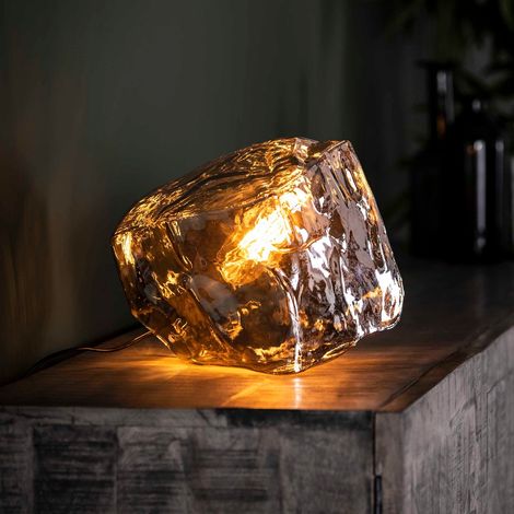 Lampe à poser moderne en verre PIERRE (1/4)
