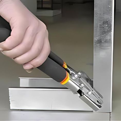 Crimpzange für Schienen, Ständer und Profile für Gipskartonplatten (BA 13) – Werkzeug für Trockenbauwände – Gipskarton-Crimpzange (1/5)