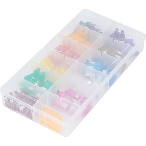 Kit 110 fusibles auto 2A à 40A - Assortiment de remplacement pour voiture, accessoires véhicule, boîte de rechange (1/5)