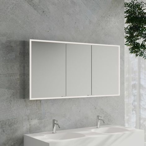 Kronenbach Cube 2.0 Spiegelschrank 140 cm, Aufputz, 3-türig (1/5)