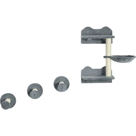 Sprungturm & 3 Kratzbäume, Kletterwand Mit Hängematte