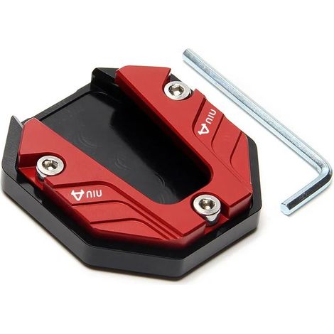 (Rouge) Extension de béquille latérale en alliage d'aluminium pour moto, accessoire moto maxpower (1/4)
