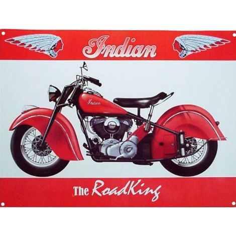 Plaque métal Moto Indian
