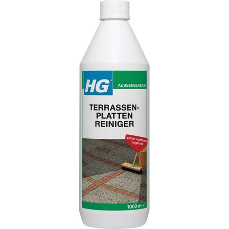 HG Terrassenplattenreiniger Konzentrat 1 L Beton Terrassenplatten Fliesen Reiniger