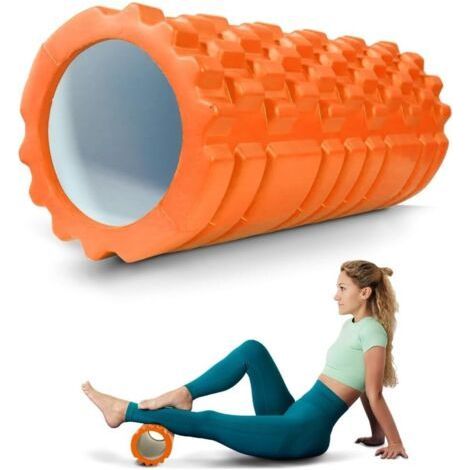 Massage Roller, Foam and EVA, 14x33 cm, Pilates, Yoga, Stretching, Portable, Versatile, for the Whole Body, 3 Intensity Levels (1/5)