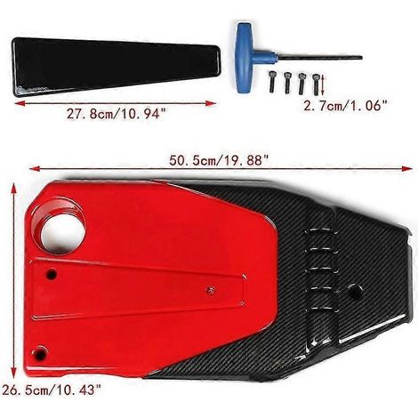 Cubierta del motor del coche, capó, ABS, estilo fibra de carbono, compatible con Honda Civic Accord 10.ª generación 2016-2018.