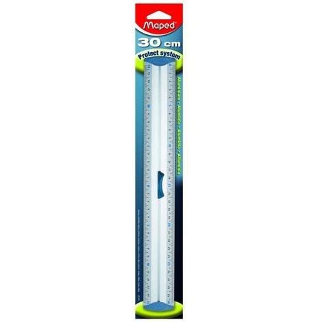 MAPED - Triple décimètre Protect system - Aluminium anodisé
