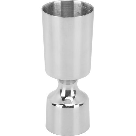 Doppelkopf-Jigger aus Edelstahl 304 mit Skala für Cocktail- und Shot-Messungen (1/5)