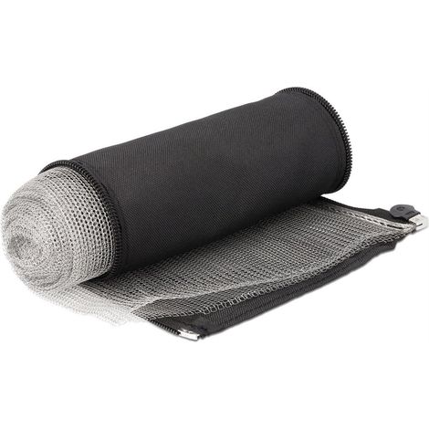 DELOCK EMV TUYAU TRESSÉ AVEC FERMETURE ÉCLAIR NOIR 1 M X 50 MM 20849