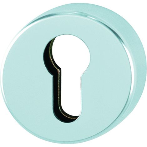 HOPPE Schlüsselrosette 42HS Alu.F1 Schildst.10mm PZ rd - 10808281 (1/3)