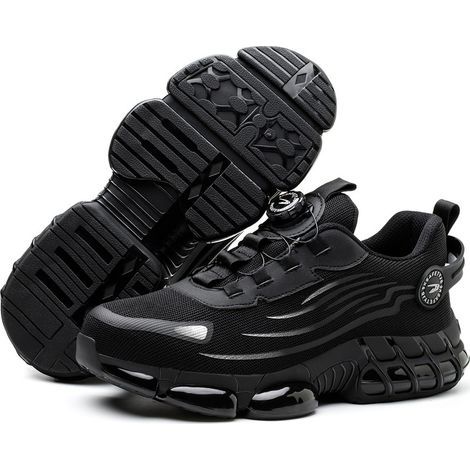 Chaussures de sécurité S3, pointure 45, légères et respirantes, embout pivotant élégant, chaussures de sport, embout anti-écrasement et anti-acier, pas besoin de lacets - Crea (1/5)