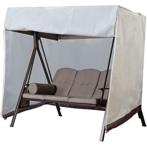 QORVA-Housse pour balancelle de jardin 2 places, Oxford 210D, imperméable, anti-UV, protection extérieure (1/5)