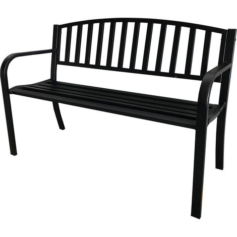 Panchina LASIN 119X50X75 in acciaio - per esterni e giardino (1/2)