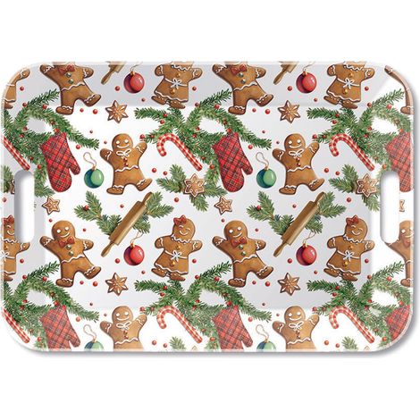Grand plateau rectangulaire biscuits au pain d'épices (1/2)