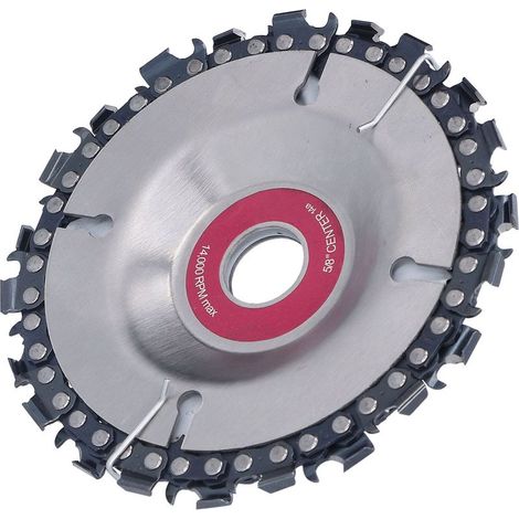 Disque de Sculpture Bois 4" 22 Dents, Meuleuse Angulaire Violet pour Travail Durable (1/5)