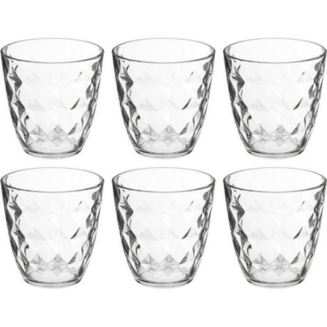 Lot de 6 Verres Bas "Fabi'Eau" 25cl Transparent