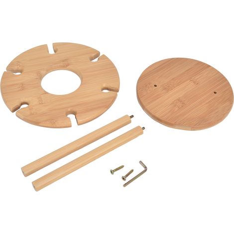 Minimalistischer Flaschenhalter aus Bambus für Küche und Wohnzimmer (1/5)