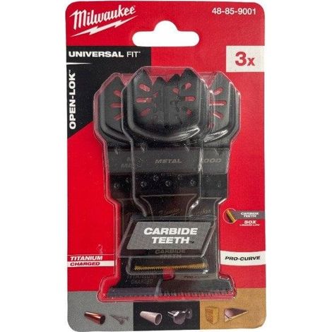 Werkzeugset Milwaukee MT drei hochwertige Klingen