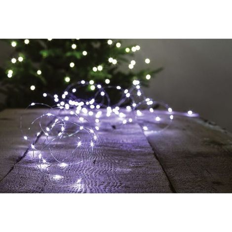 20 m lange Solar-Lichterkette für den Außenbereich, Kaltweiß, 200 LEDs, 8 Modi – Feeric Lights & Christmas