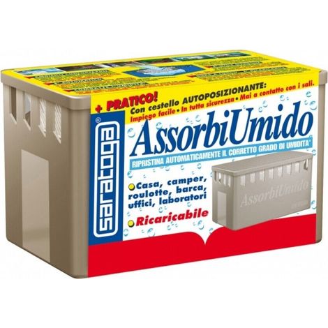 Saratoga ASSORBIUMIDO INODORE CON RICARICA DA 450GR (1/4)