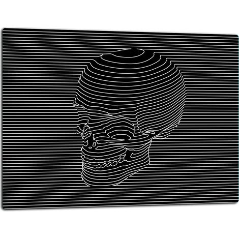 Tablero de corte de placa de vidrio 52x40 negro (1/5)