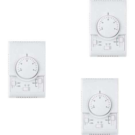 3X MT01 220VAC Thermostat Mécanique de Pièce Climatiseur Ventilateur Bobine Thermostat RéGulateur de TempéRature Chaud (1/5)