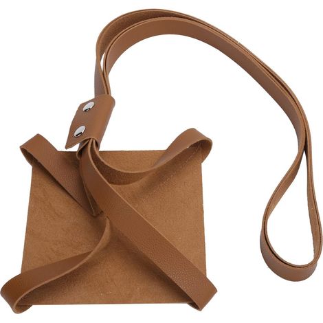Support suspendu pour plantes en cuir PU, porte pot de fleurs (1/5)